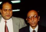 CII secretary general Tarun Das with chairman Rahul Bajaj