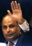 Dhirubhai Ambani, chairman of petrochemicals major Reliance Industries. Photo: Reuters