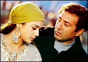 Preity Zinta, Sunny Deol in The Hero