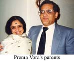 Prema Vora's parents