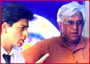 Shah Rukh Khan and Aziz Mirza