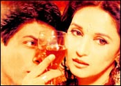 Shah Rukh and Madhuri in a still from Devdas