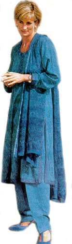 Princess Diana in a Ritu Kumar outfit